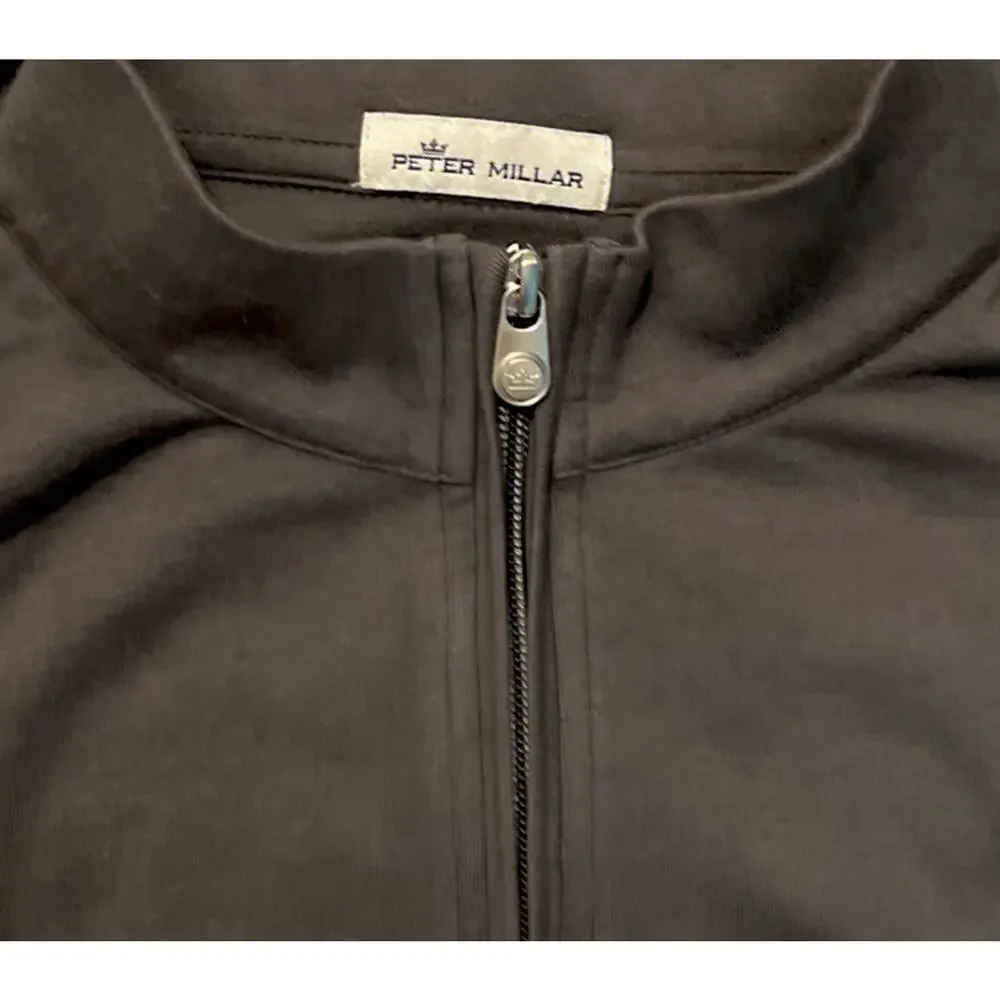 Peter Millar Pullover Men Size L Crown Comfort 1/4 Zip Cotton Modal Blend‎ Golf